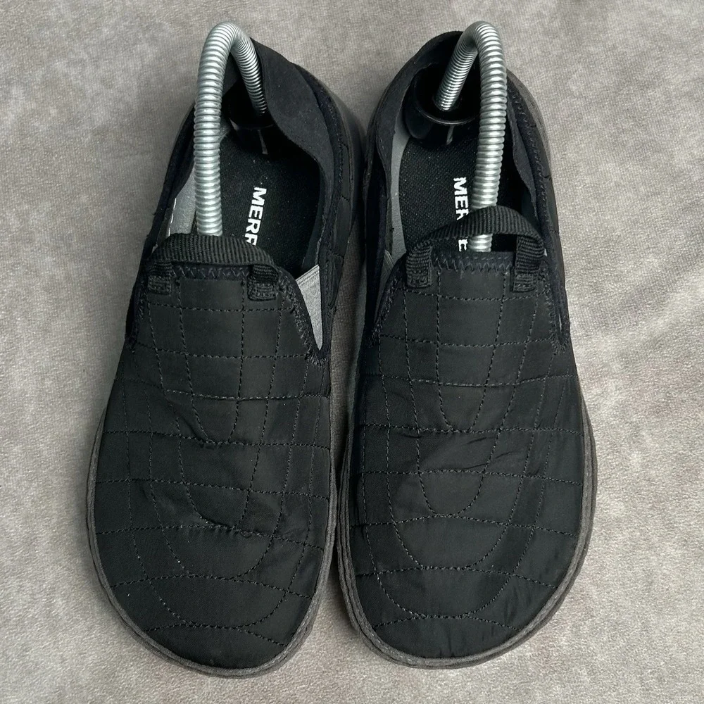 Merrell Hut Moc Black Quilted Slip On Shoes J001872 Womens Size 7 - Picture 6 of 9